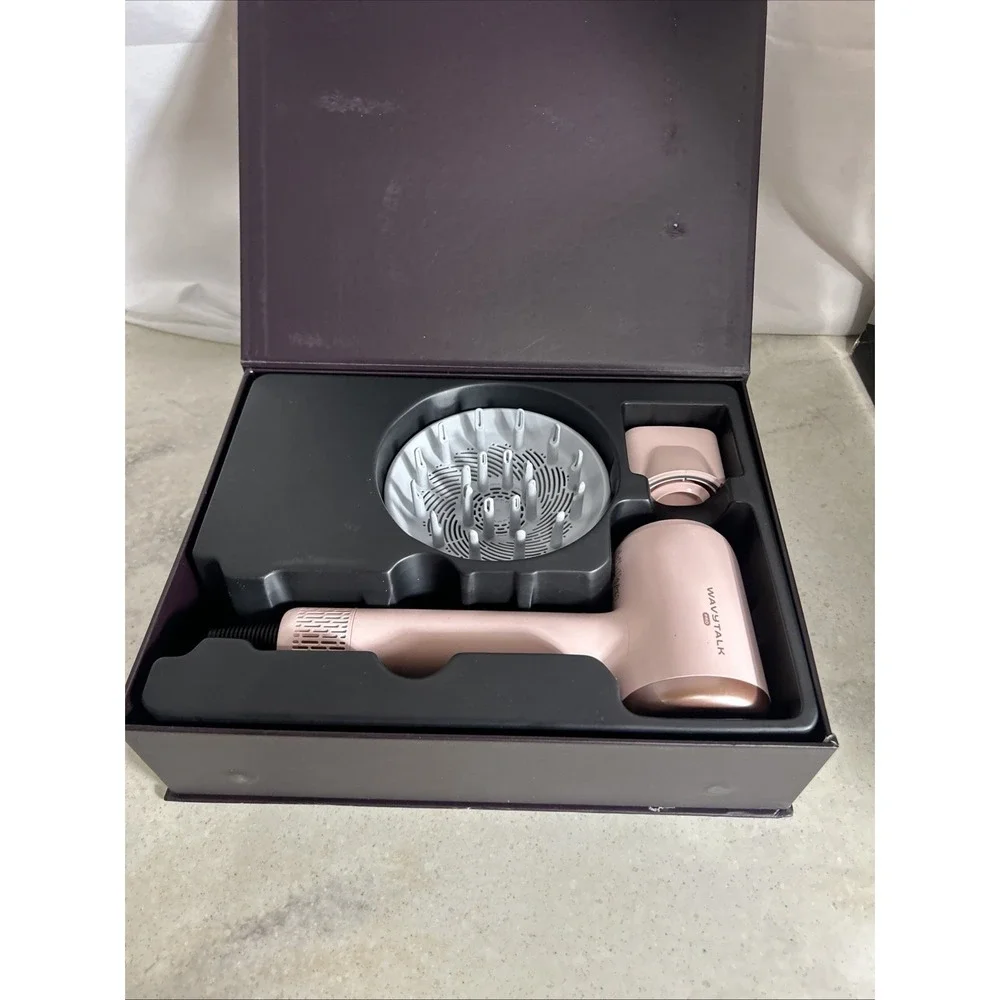Wavytalk Turblow Pro Fast Drying Hair Dryer With 2 Attachments Pink